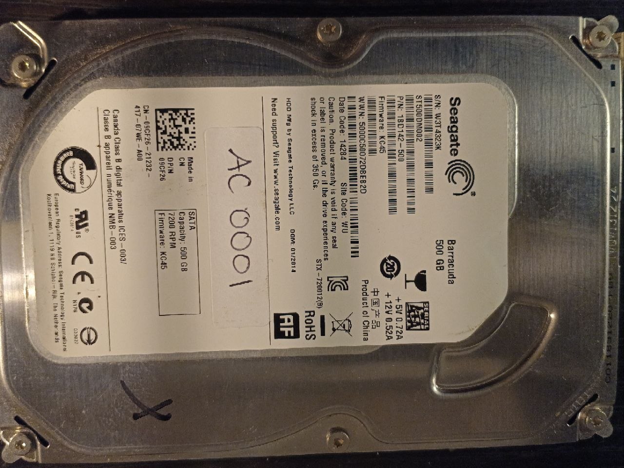 Seagate ST500DM002 500GB donor drive