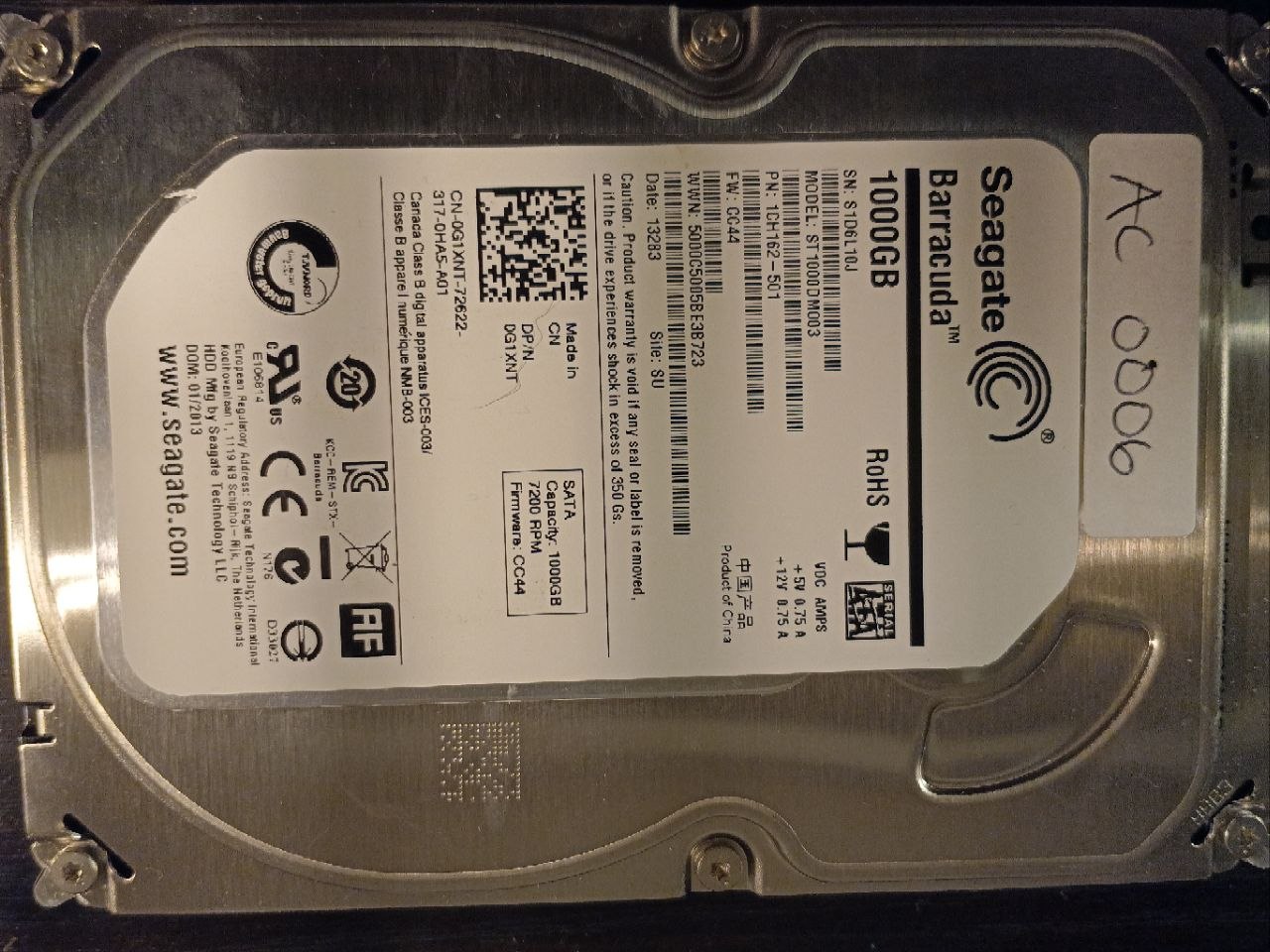 Seagate ST1000DM003 1.0TB donor drive