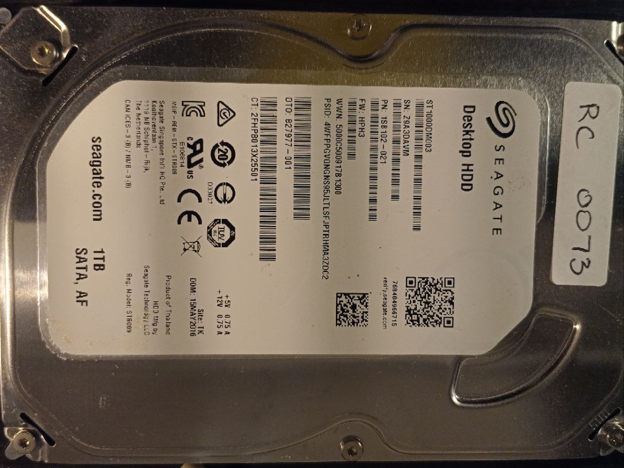 Seagate ST1000DM003 1TB donor drive
