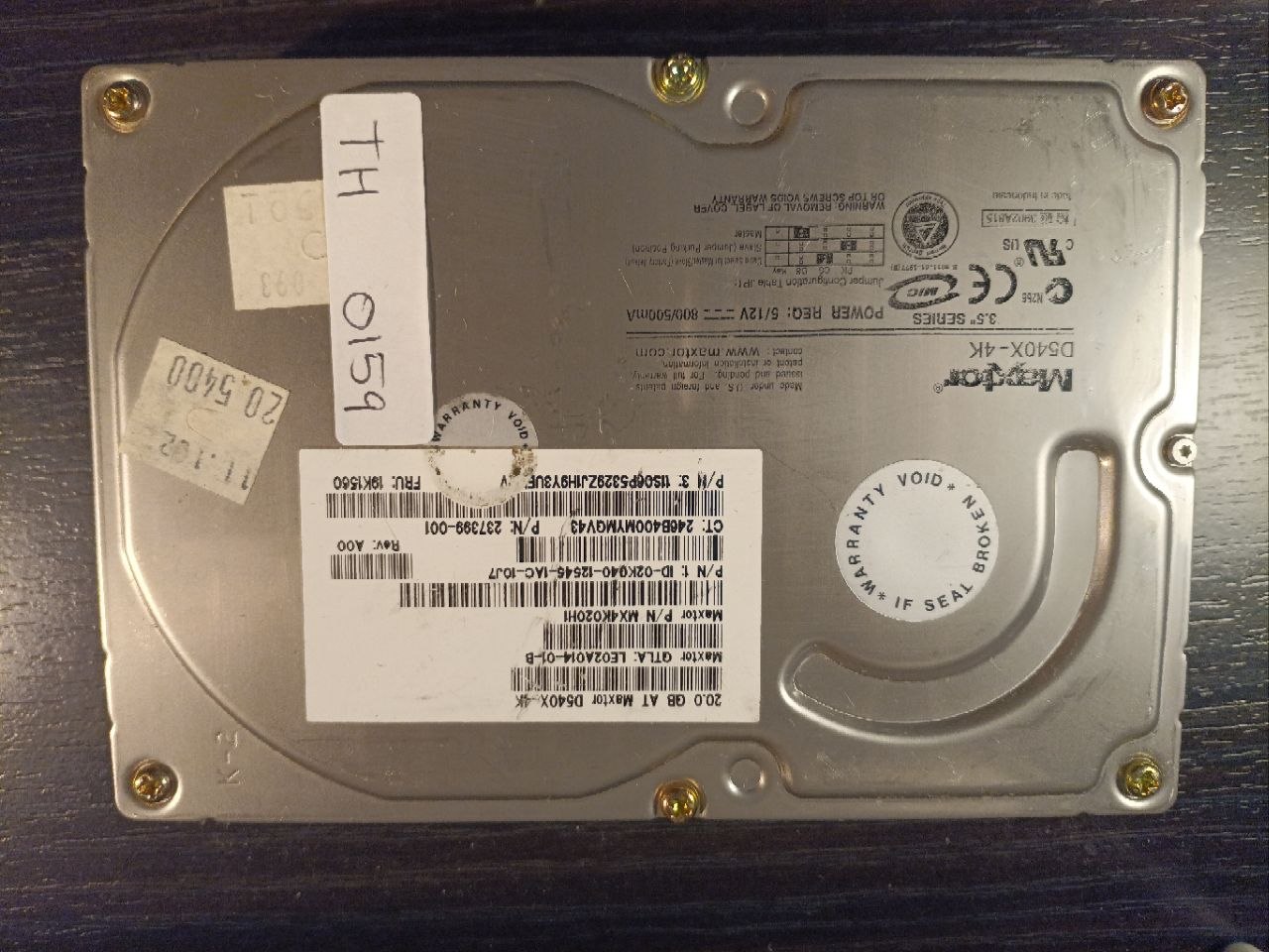 Maxtor D540X-4K 20.0GB ATA/IDE donor drive (TH0159)